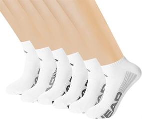 img 4 attached to 🧦 Ultimate Comfort: HEAD Men's Half Cushion No Show Socks!