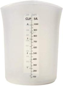 img 1 attached to Silicone Measuring Stir and Pour Cup - 4 Cups Capacity, Flexible & Dishwasher Safe by Norpro