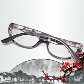 img 3 attached to LianSan Cat Eye Reading Glasses: Fashionable Bling Rhinestone Ladies Eyeglasses 4-Pack Including Sunglasses Readers