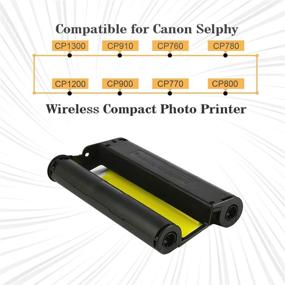 img 3 attached to 🖨️ Unismar Compatible Canon Selphy KP-108IN Ink Cartridges for Canon Selphy CP1300 CP1200 CP910 CP900 CP760 CP770 CP780 Wireless Compact Photo Printer, 36 Prints for P Tray, 2 Pack (No Paper Included)