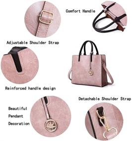 img 2 attached to Handbags Capacity Handbag Shoulder Clutch