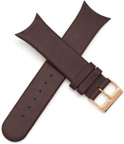 img 4 attached to Genuine Leather Replacement Skagen （Brown）