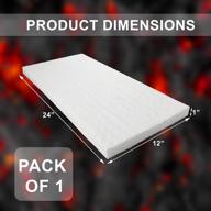 🔥 high-performance simond store ceramic fiber insulation blanket - 1" thick x 12" x 24" 2600f #8 fireproof insulation for kilns, forge, and furnace logo