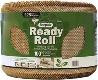 ranpak ready roll honeycomb paper packaging wrap - sustainable alternative to plastic bubble wrap (200ft x 14in, kraft paper & white tissue) logo