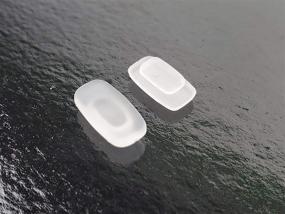 img 3 attached to 👓 Pack of 3 Pairs 12mm x 6mm Square Slip-On Silicone Nose Pads for Sunglasses and Eyeglasses