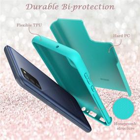 img 2 attached to 🌟 Sparkle Glitter Case for Samsung Galaxy A02s (USA Version) 6.5 Inch - Cute Protective Cell Phone Cover for Girls and Women - TPU+PC Anti-Shock Anti-Scratch 2021 (Light Mint Green)