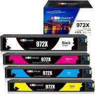 🖨️ gpc image remanufactured ink cartridge replacement for hp 972x 972a 972 - compatible with pagewide pro 452dn 452dw 477dn 477dw 552dw 577dw 577z 552dn printer - high-quality ink set (black, cyan, magenta, yellow) logo