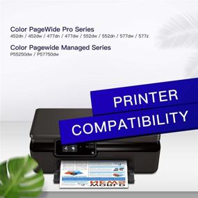 img 1 attached to 🖨️ GPC Image Remanufactured Ink Cartridge Replacement for HP 972X 972A 972 - Compatible with PageWide Pro 452dn 452dw 477dn 477dw 552dw 577dw 577z 552dn Printer - High-Quality Ink Set (Black, Cyan, Magenta, Yellow)