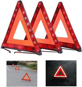 img 3 attached to 🚧 Набор аксессуаров ATP Emergency Triangle Kit - 3 штуки | Отражающий треугольник для безопасности и предупреждения