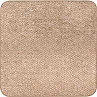 🏠 skid-resistant carpet indoor area rug floor mat in praline brown - 3ft x 3ft for home and more logo