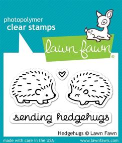 img 3 attached to Lawn Fawn Hedgehugs Clear Stamp and Die Set: Craft with Adorable Hedgehog Designs!