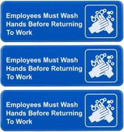 👐 sanitized hands required before resuming work logo