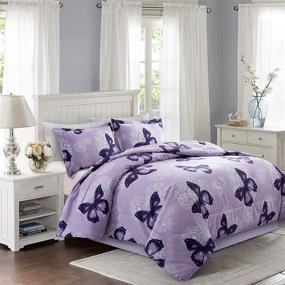 img 3 attached to ARTALL Lightweight Microfiber Comforter Butterfly