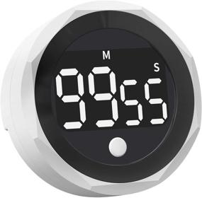 img 4 attached to ⏲️ Highly Versatile Digital Kitchen Timer - 99 Minutes and 55 Seconds LED Display Visual Timers for Cooking, Food, Game, Fitness, Autism, Meeting, Countdown Timer for Kids Time Management (White)