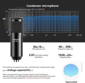 img 2 attached to 🎤 Neewer NW-8000-USB Black USB Microphone Kit - 192kHz/24-Bit Supercardioid Condenser Mic with Boom Arm and Shock Mount for YouTube Vlogging, Gaming, Podcasting, Zoom Calls