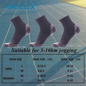 img 1 attached to 🧦 Coolmax Cotton Athletic Sport socks for women: SOLAX Quarter Hiking & Running Socks (3 Pairs)