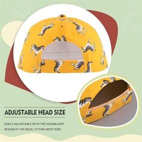 img 3 attached to 🍍 Playful Pineapple: Adjustable Toddler Trucker Baseball Cap for Boys' Stylish Accessories