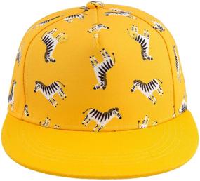 img 4 attached to 🍍 Playful Pineapple: Adjustable Toddler Trucker Baseball Cap for Boys' Stylish Accessories