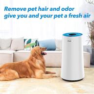 🌬️ puritix hap450 air purifier, h13 true hepa home air purifiers, blue air cleaner with sleep mode for bedroom office pets hair smoke dust, 13x13x24 inch logo