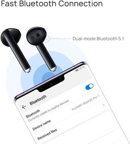 img 1 attached to Black Huawei FreeBuds 3 Wireless Bluetooth Earbuds for Superior Sound