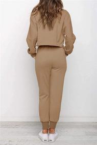 img 2 attached to ZESICA Women's Long Sleeve Crop Top and Pants Pajama Sets - 2 Piece Jogger Long Sleepwear Loungewear PJs Sets