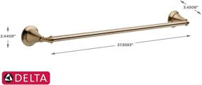 img 1 attached to 🛁 Delta 79424-CZ, 24-inch Champagne Bronze Bathroom Towel Bar, 24 in