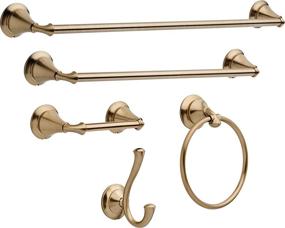 img 2 attached to 🛁 Delta 79424-CZ, 24-inch Champagne Bronze Bathroom Towel Bar, 24 in