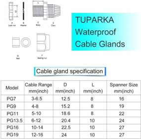 img 2 attached to 🔌 Универсальные влагозащитные регулируемые соединители TUPARKA: идеальны для пластиковых изделий