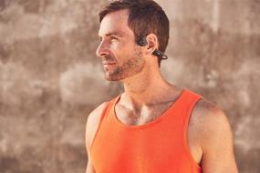 img 3 attached to AFTERSHOKZ Air AS650SG: Open-Ear Wireless Bone Conduction Headphones in Sleek Slate Grey