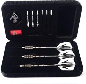 img 2 attached to 🎯 CUESOUL Professional Tungsten Steel Tip Darts: Choose From a Range of Weights - 30g, 28g, 26g, 25g, 24g, 22g