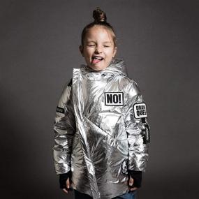 img 1 attached to NUNUNU SUPER PATCH DOWN JACKET - gender-neutral puffer coat for kids