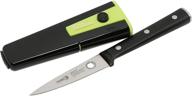 wiltshire stainless steel 3.5 inch paring knife: built-in sharpener & locking sheath for efficient cutting logo