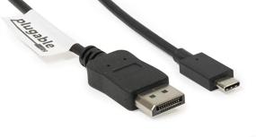 img 1 attached to 🔌 Plugable USB C to DisplayPort Adapter - 6ft (1.8m) 4K@60Hz Cable