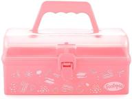 funtopia plastic art box for kids - multi-purpose storage solution in pink logo