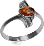 💍 ian and valeri co. stingray amber sterling silver ring logo