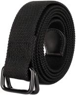 drizzte double canvas fabric cloth men's belts: quality accessories for stylish looks! логотип