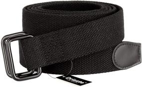 img 2 attached to Drizzte Double Canvas Fabric Cloth Men's Belts: Quality Accessories for Stylish Looks!