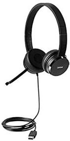img 2 attached to 🎧 Lenovo 100 USB Wired Stereo Headset - Over-The-Head Binaural