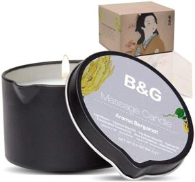 img 4 attached to 🕯️ Bergamot Scented Massage Candle - 6.5Oz Aromatherapy Candle for Intimate Relaxation & Moisturizing in Home Spa - B & G Luxurious Essential Oil Body Massage Candle