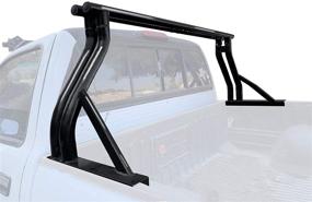 img 4 attached to Matte Black Steel Universal Extendable Roll Bar for Pickup Truck Sport Bar Double Rack - Enhanced SEO