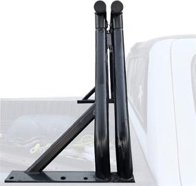 img 2 attached to Matte Black Steel Universal Extendable Roll Bar for Pickup Truck Sport Bar Double Rack - Enhanced SEO