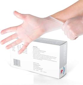 img 3 attached to 🧤 Large Basic Vinyl Synthetic Exam Gloves - 100 Gloves (Packaging May Vary)