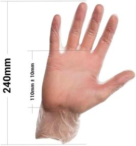 img 1 attached to 🧤 Large Basic Vinyl Synthetic Exam Gloves - 100 Gloves (Packaging May Vary)