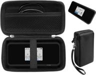 📶 чехол inseego mifi m2100/m2000 от casesack - verizon wireless jetpack 8800l 4g lte hotspot, с сетчатым карманом и ремешком на запястье логотип