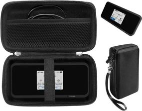 img 4 attached to 📶 Inseego MiFi M2100/M2000 Case by CaseSack – Verizon Wireless Jetpack 8800L 4G LTE Hotspot, with Mesh Pocket & Wrist Strap