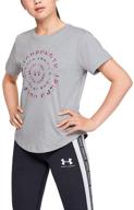 футболка under armour short sleeve heather размер x small логотип