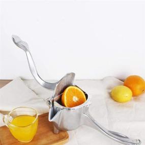 img 2 attached to 🍊 WAQIA Heavy Duty Manual Fruit Juicer Press - Stainless Steel Alloy Hand Squeezer for Lemon, Orange, and Citrus Fruits - Fruit Citrus Extractor Tool