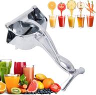 🍊 waqia heavy duty manual fruit juicer press - stainless steel alloy hand squeezer for lemon, orange, and citrus fruits - fruit citrus extractor tool logo