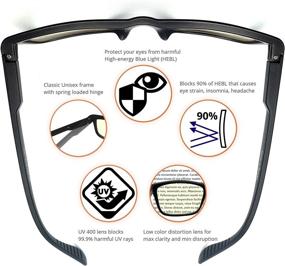 img 3 attached to 👓 J+S Vision Blue Light Shield Computer/Gaming Glasses - Non-Prescription