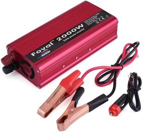 img 4 attached to 🔌 Преобразователь энергии Qiilu 1000W DC 12V в АС 110V для автомобиля с USB-адаптером - идеально подходит для использования в автомобиле.